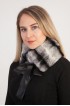 Rex Chinchilla fur collar - neck warmer